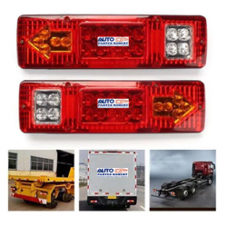 CALAVERA LED UNIVERSAL RECTANGULAR CON DIRECCIONAL EN FLECHA FRENO Y REVERSA IDEAL PARA PLATAFORMAS MONTACARGAS  IAP2972-2  1-PI