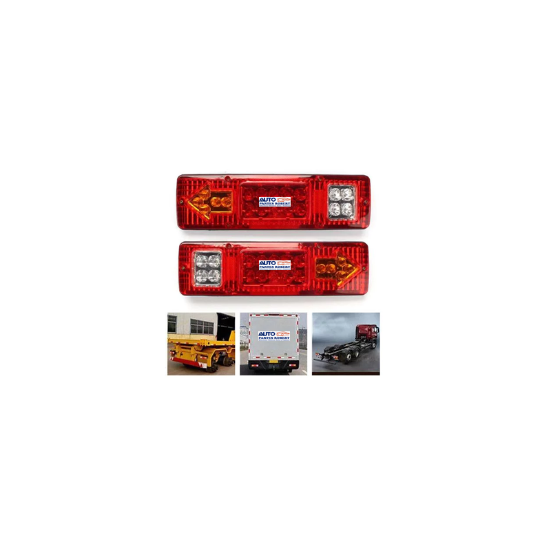 CALAVERA LED UNIVERSAL RECTANGULAR CON DIRECCIONAL EN FLECHA FRENO Y REVERSA IDEAL PARA PLATAFORMAS MONTACARGAS  IAP2972-2  1-PI