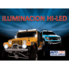 FARO LED CUADRADR 9 FOCOS HYPERLED27 WATTS CON ESTROBO  Y FIJO ALTA ILUMINACION 27W 2000 LUMEN  JUEGO 2 PIEZAS FAL27WCF-XLE