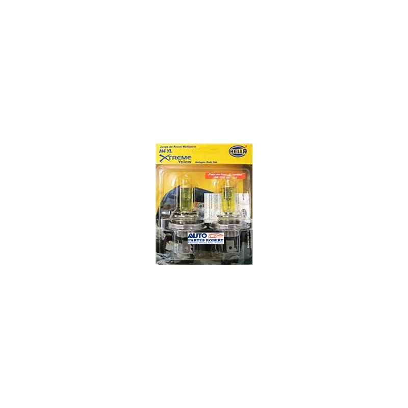 FOCO H4 YELLOW STREME 50 + LUZ TODO TERRENO HELLA  OEM.