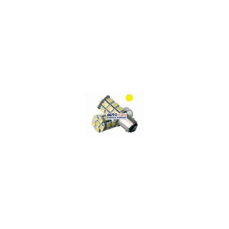 FOCO LED 1034 2 FILAMENTOS PATAS DISPAREJAS COLOR AMARILLO SMD 5050 18 HYPERLED