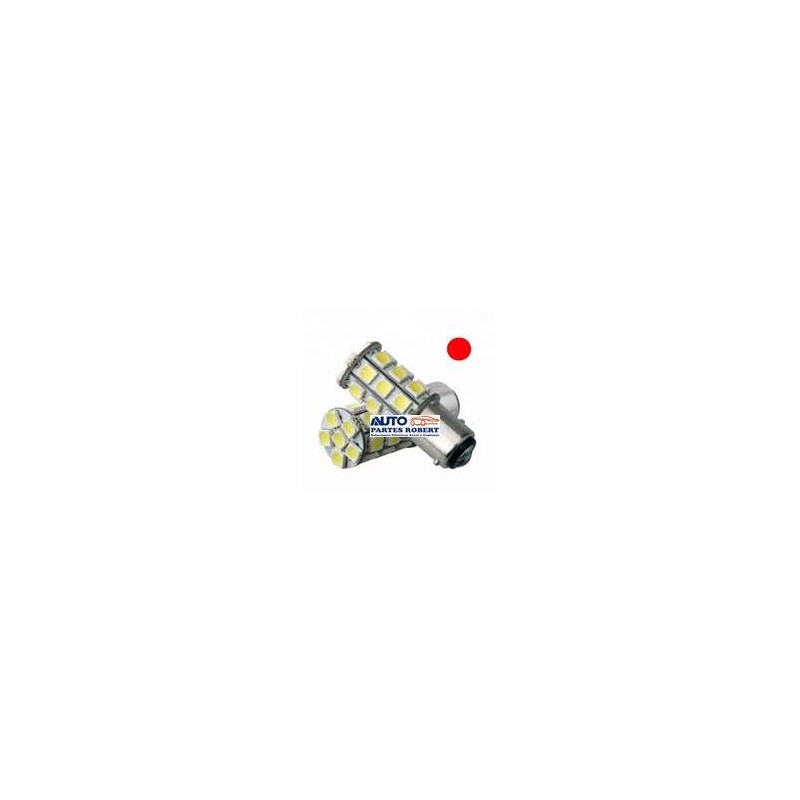 FOCO LED 1034 2 FILAMENTOS PATAS DISPAREJAS COLOR ROJO 18 HYPERLED SMD 5050 OEM.