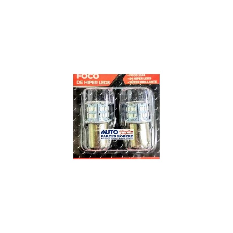 FOCO LED 1141 1 POLO O FUNCION COLOR ROJO DE 54 HYPERLED JUEGO 2 PIEZAS