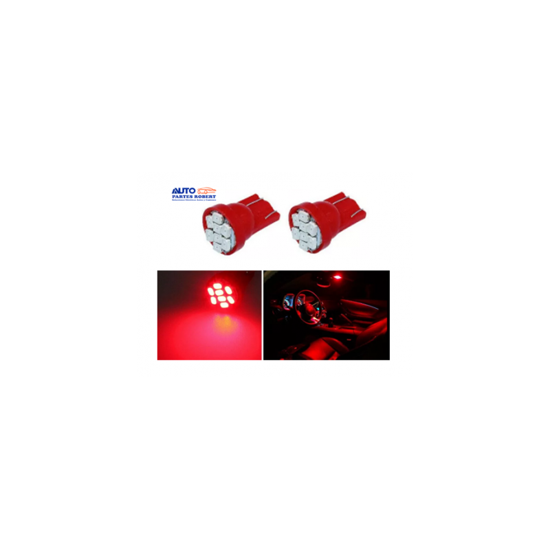 FOCO LED 158 7 LED COLOR ROJO JUEGO 2 PIEZAS EXCELENTE ILUMINACION  OEM.