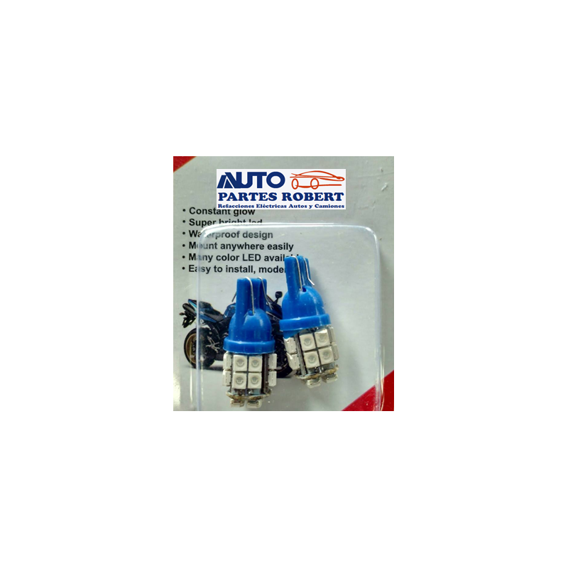 FOCO LED 158 COLOR AZUL  MAZORCA 18 LED