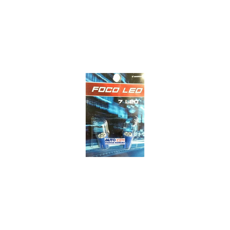 FOCO LED 7 HYPERLED PLANO AZUL JUEGO 2 PZ FOL07B-ZLO