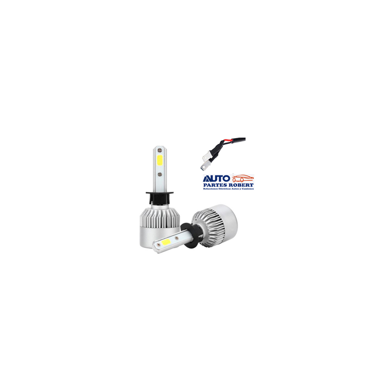 FOCO LED H1 12V 35W JUEGO 2 PZ 6000K 3800LMS