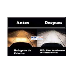 FOCO LED H1 12V 35W JUEGO 2 PZ 6000K 3800LMS