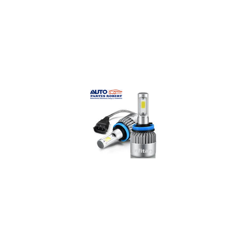 FOCO LED H11 H9 H8 JUEGO 2 PZ 6000K 3800LMS