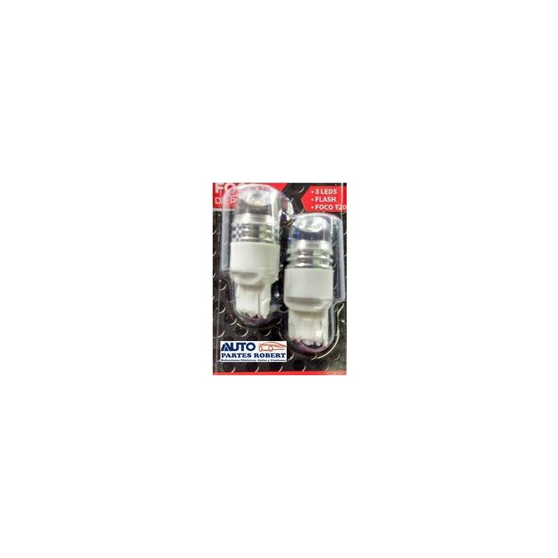 FOCO LED URVAN HONDA MAZDA 7440 1 FILAMENTO O FUNCION ESTROBO COLOR BLANCO JUEGO 2 PIEZAS