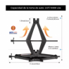GATO TIJERA 2 TONELADAS UNIVERSAL CON MANIVELA  OEM. 1580-H