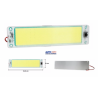 LAMPARA LED LUZ INTERIOR UNIVERSAL CON 96 LED Y BOTON ON OFF EXCELETNE CALIDAD DE ILUMINACION 12 Y 24 VOLTS MEDIDAS LARGO 24.5 C