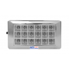 LAMPRA LED PARA LUZ INTERIOR DE AUTOS Y CAMIONES UNIVERSAL CROMADA CON FUNCIONES ON OFF DOOR 18 LED