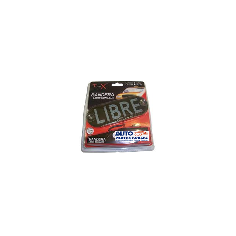 LETRERO LED PARA TAXI INDICACION DE LIBRE COLOR ROJO LA-T83R