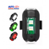 LUZ ESTROBO SEGURIDAD RECARGABLE IDEAL PARA BICICLETAS MOTOCICLETAS DRON EN TRES COLORES BLANCO ROJO VERDE FUNCION FIJA Y ESTROB