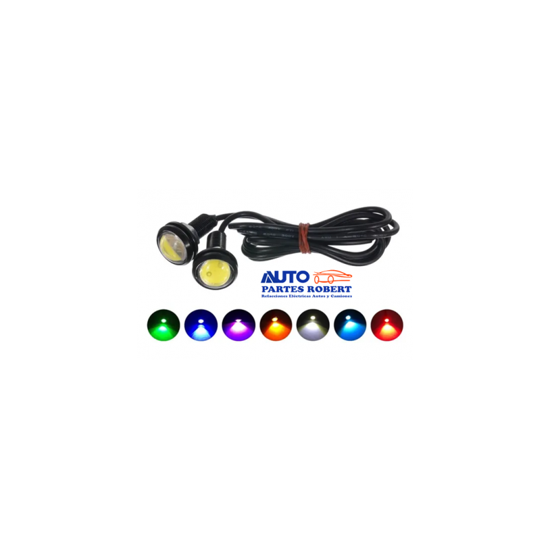 LUZ LED ESTROBO OJO AGUILA DOS COLORES AMBAR BLANCO  OEM.