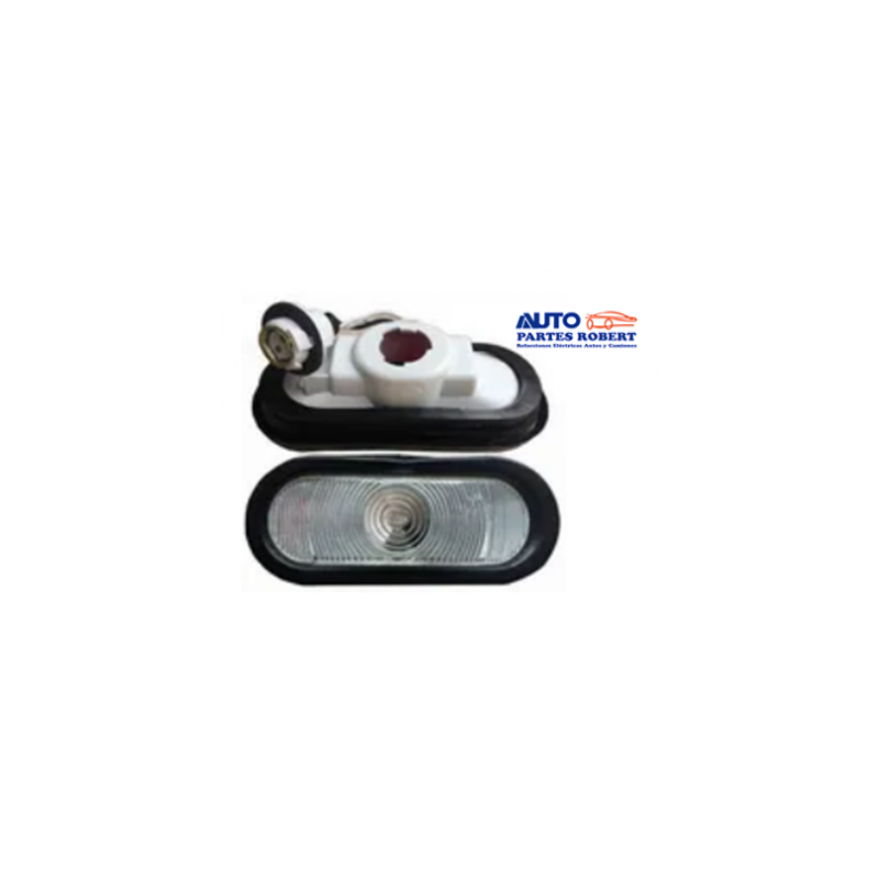 PLAFON LATERAL OVALADO AHULADO EMBUTIDO COLOR BLANCO  OEM. UNIVERSAL 109