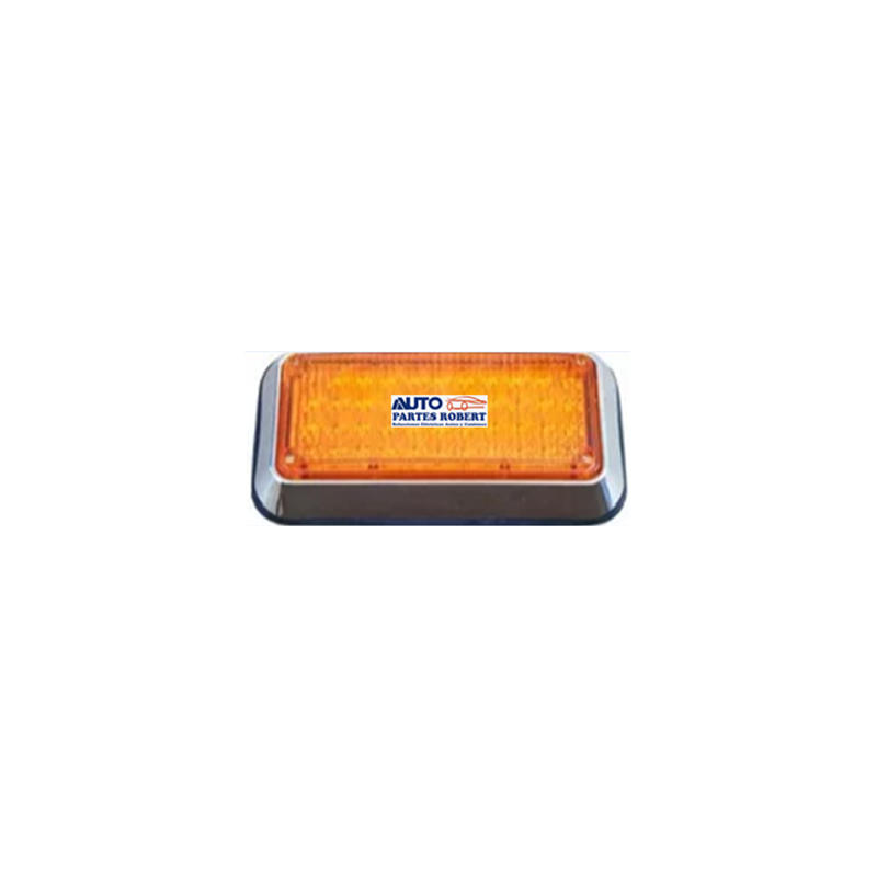 PLAFON LED AMBULANCIA PERIMETRAL RECTANGULAR DIMENCIONES 11 X 20 CM  AMBAR
