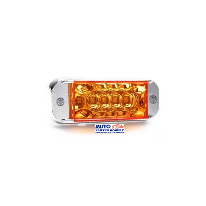 PLAFON LED LATERAL 16 HYPELED LUZ FIJA Y ESTROBO CON BASE CROMADA  PLA6741/AM-NHY