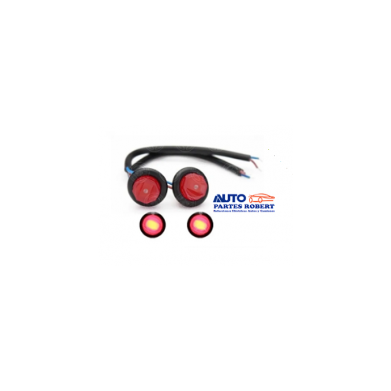 PLAFON LED OJO DE AGUILA COLOR ROJO 1 PIEZA  TIPO GEL