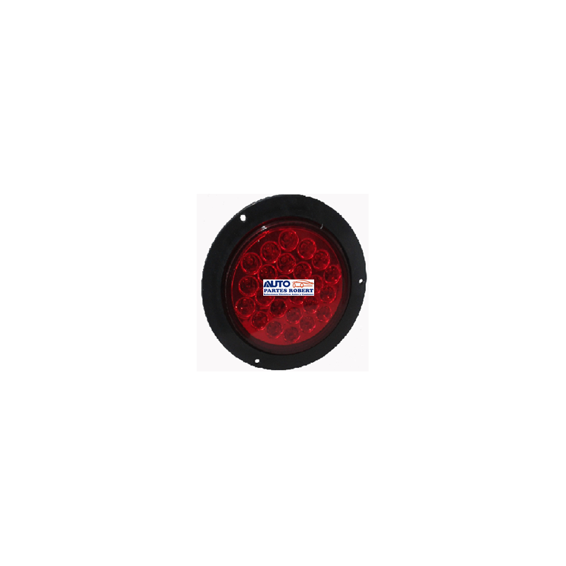 PLAFON LED REDONDO 4 PULGADAS PARA ATORNILLAR O REMACHAR  24 LED ROJO