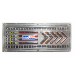 CALAVERA LED UNIVERSAL PICK UP CAMION SUSTITUYE A LA DE NISSAN D21 NP300 IDEAL PARA PLATAFORMAS Y CAMIONES HINNO FAW MEDIDAS : L