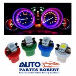 SOCKET TABLERO FOCO LED AZUL OEM. T5