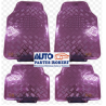 TAPETES HULE METALICO ROSA JUEGO 4 -PIEZAS OEM.