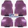 TAPETES HULE METALICO ROSA JUEGO 4 -PIEZAS OEM.