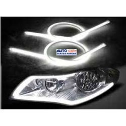 TIRA LED FLEXIBLE EN TUBO COLOR BLANCO 30 CM LARGO JUEGO 2 PIEZAS