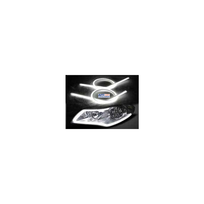 TIRA LED FLEXIBLE EN TUBO COLOR BLANCO 30 CM LARGO JUEGO 2 PIEZAS
