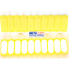 TIRA LED OAVALADA COLOR AMARILLA EXCELENTE ILUMINACION  MEDIDA 8.5X3.5 12 VOLTS  OEM. MODULO 29Y