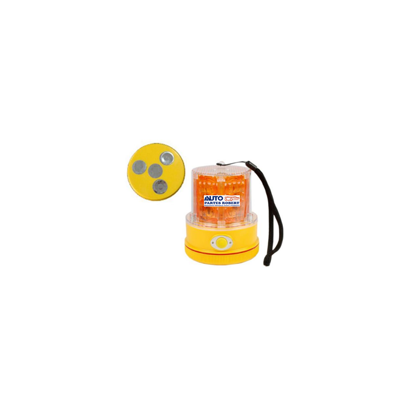 TORRETA LED AMBAR PORTATIL 6 VOLTS USA PILAS SAR6 GV780A 77913