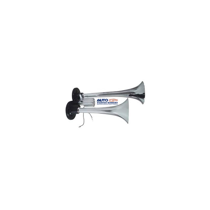 TROMPETAS CROMADAS ELECTRICAS  DOBLES