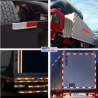CINTA REFLEJANTE CCC PARA REMOLQUES Y CAJAS DE TRACTO CAMION TIRA 1 METRO ROJO Y BLANCO CALIDAD 3M ANCHO 5 CM OEM. CCC 0000352