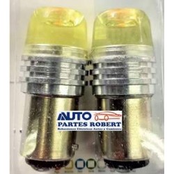 FOCO LED 1034 2 FILAMENTOS O FUNCIONES COLOR AMARILLO   JUEGO 2 PIEZAS