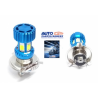 FOCO LED H4 6 CARAS DE ILUMINACION IDEAL PARA MOTOCICLETA O AUTOS COMPACTOS LED COB ALTA ILUMINACION  OEM. LED COB