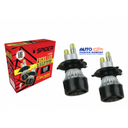 FOCO LED H4 6 CARAS LUZ BLANCA 10.000 LUMENES ALTA ILUMINACION CON FUNCION ALTA Y BAJA  360° OEM.