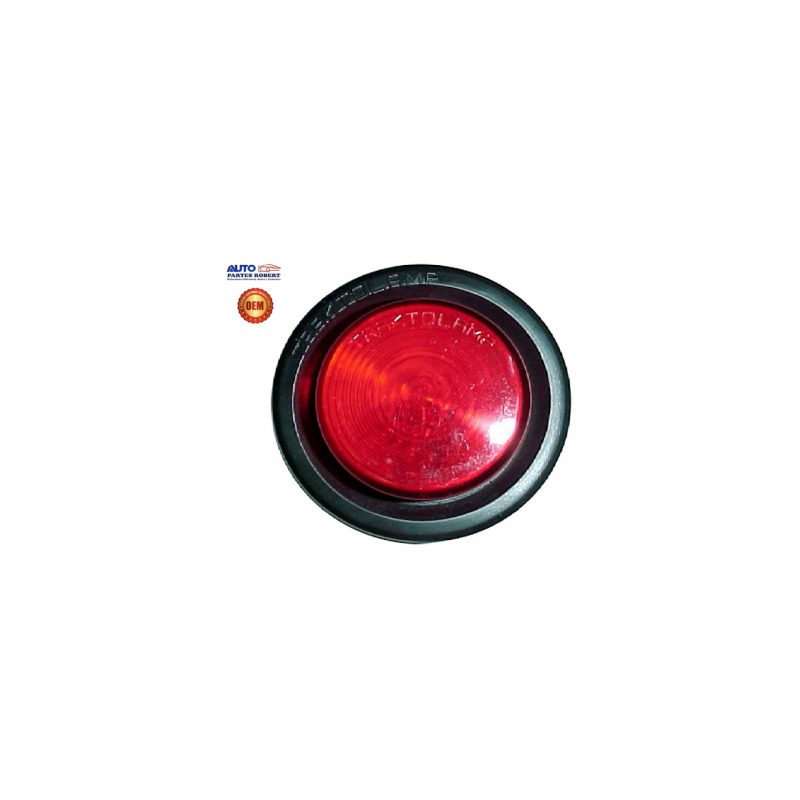 PLAFON 2 PULGADAS AHULADO PARA EMBUTIR DE FOCO INTERCAMBIABLE COLOR ROJO OEM. TRACTOLAMP