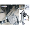 SEGURO ANTIRROBO PARA PEDAL UNIVERSAL CON CANDADO CROMADO  OEM.