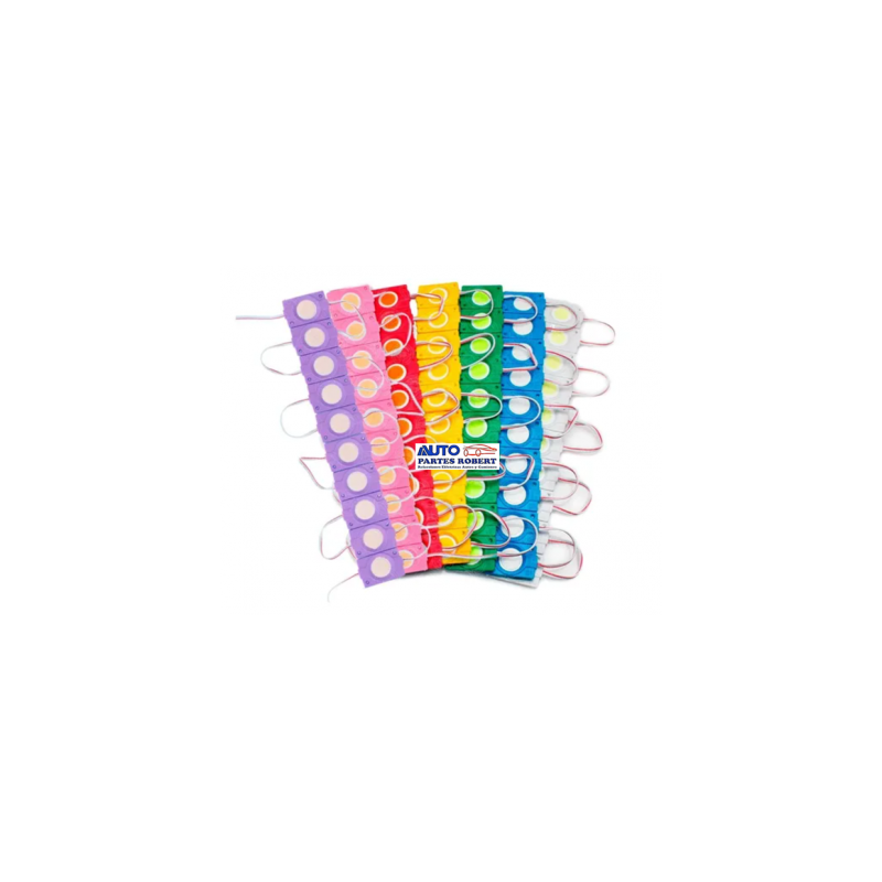 TIRA LED COB MODULO CIRCULO COLOR VERDE UNIVERSAL 2.4 WATS 1 FUNCION  OEM.