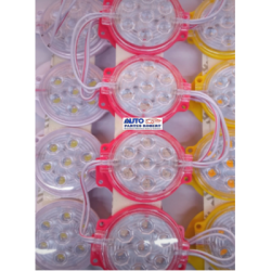 TIRA LED TIPO CHIP REDONDA 7 LED COLOR VERDE OEM.